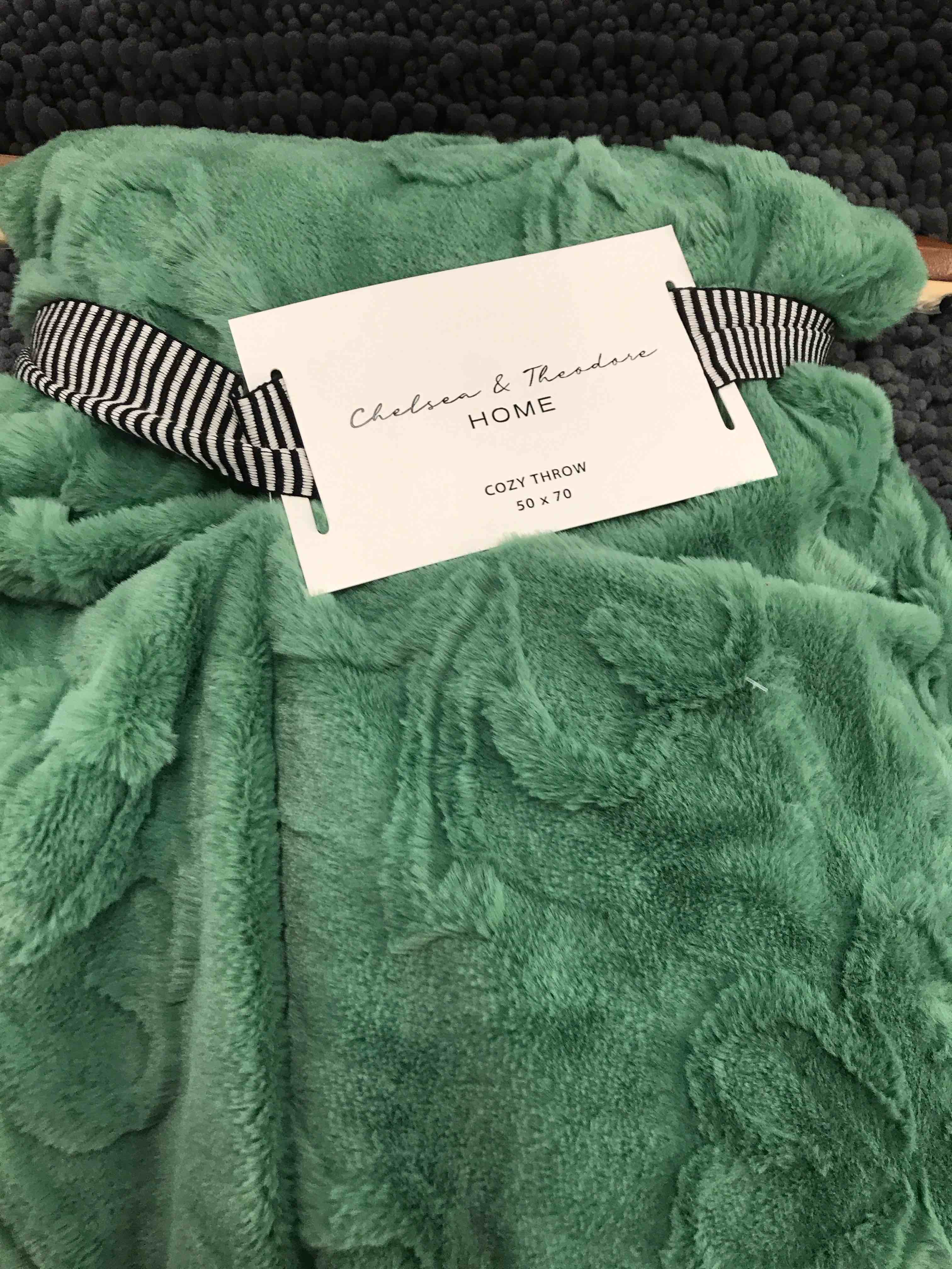 Chelsea & Theodore Cozy Throw.  50x70”