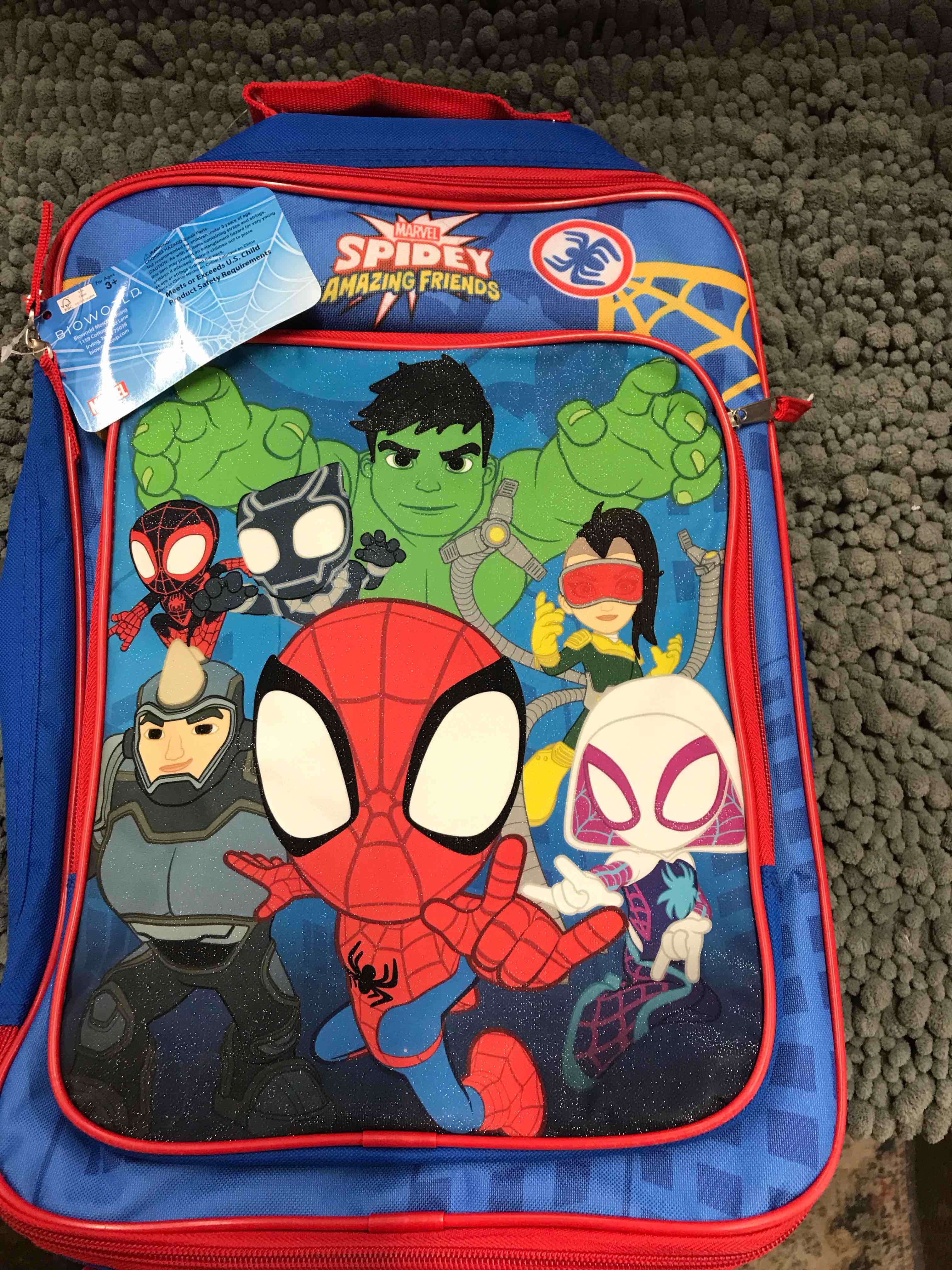Condition photo showing Good Condition for Marvel Spidey Friends Luggage Piece 