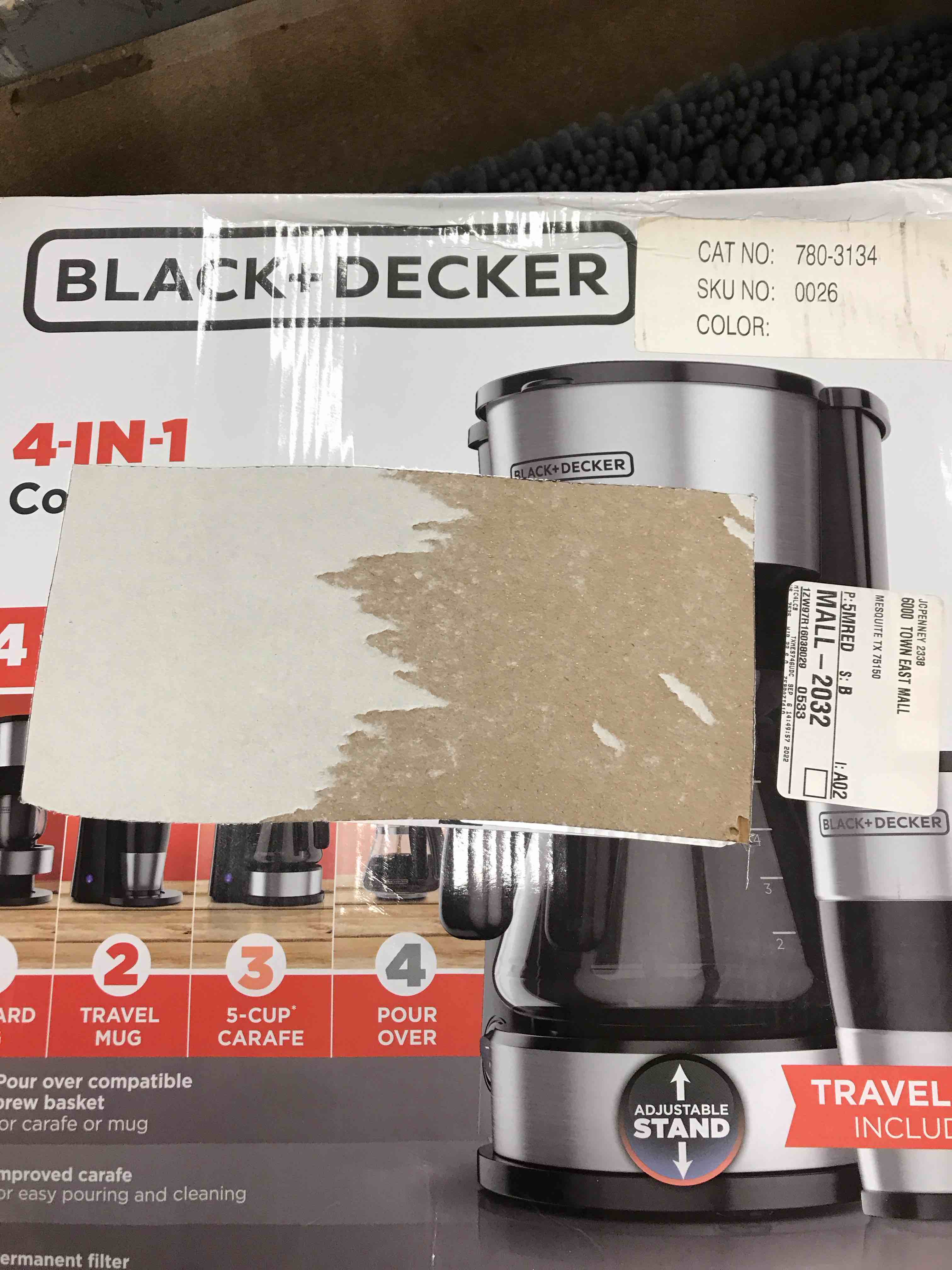 Black & Decker CM0755S 5 Cup Drip Coffee Maker  Stainless Steel