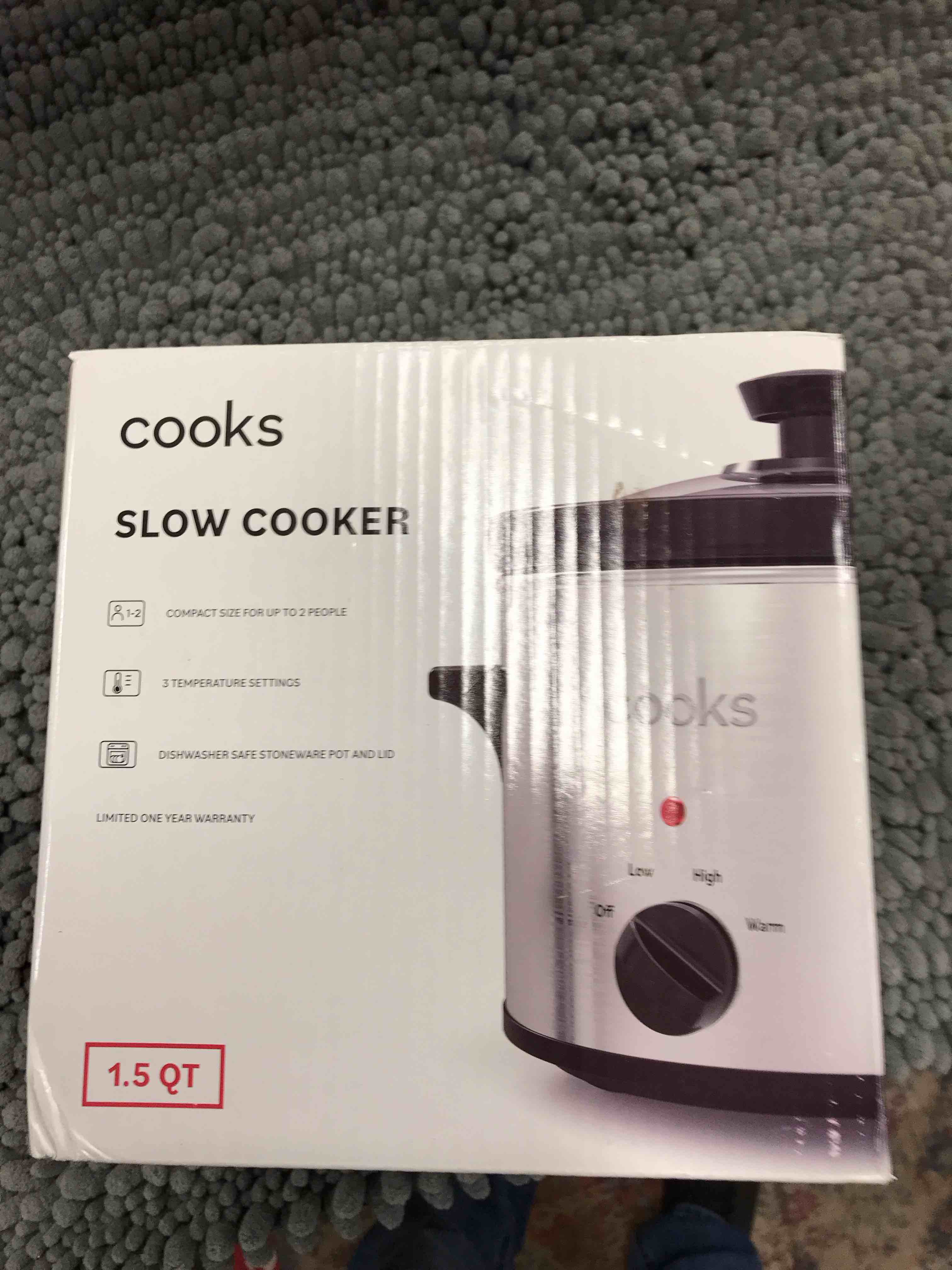 cooks slow cooker 1.5 qt