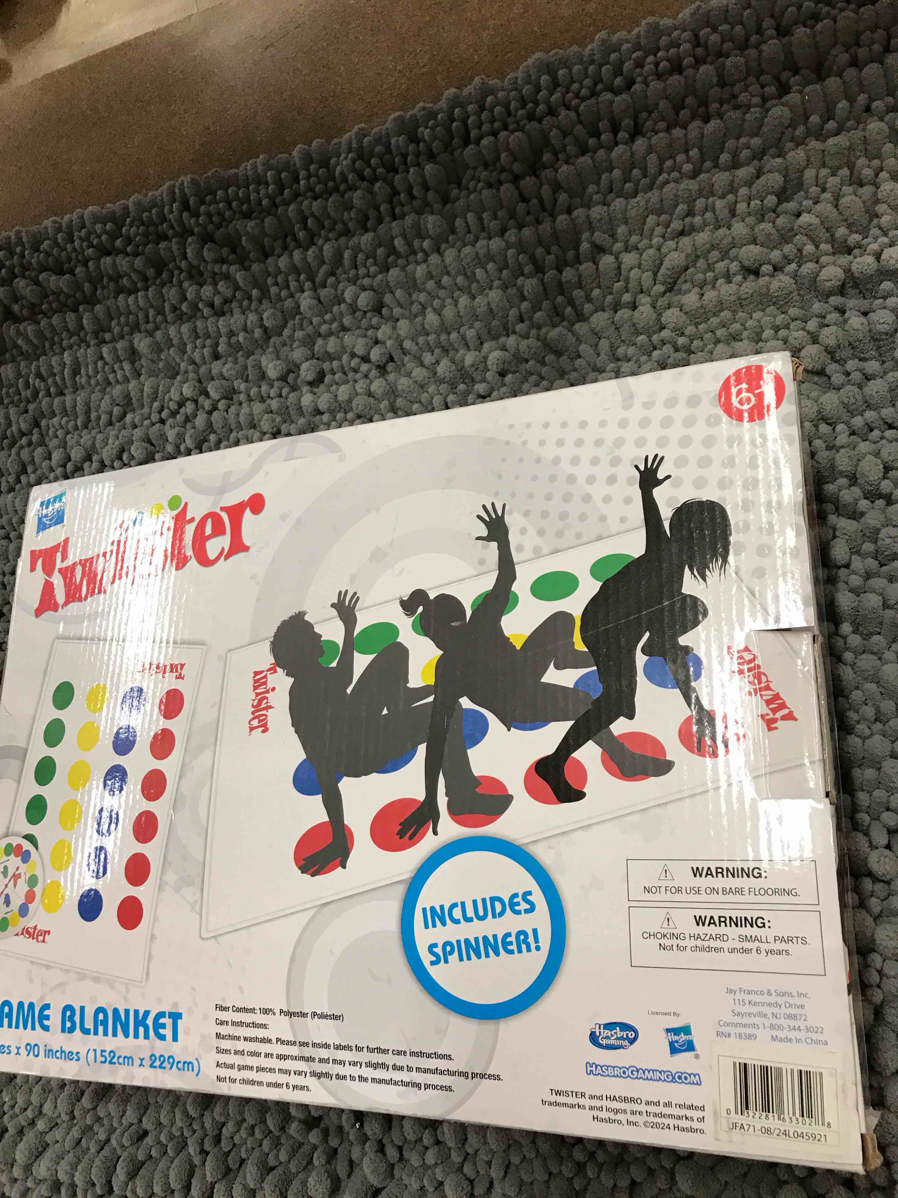 Twister Blanket Game
