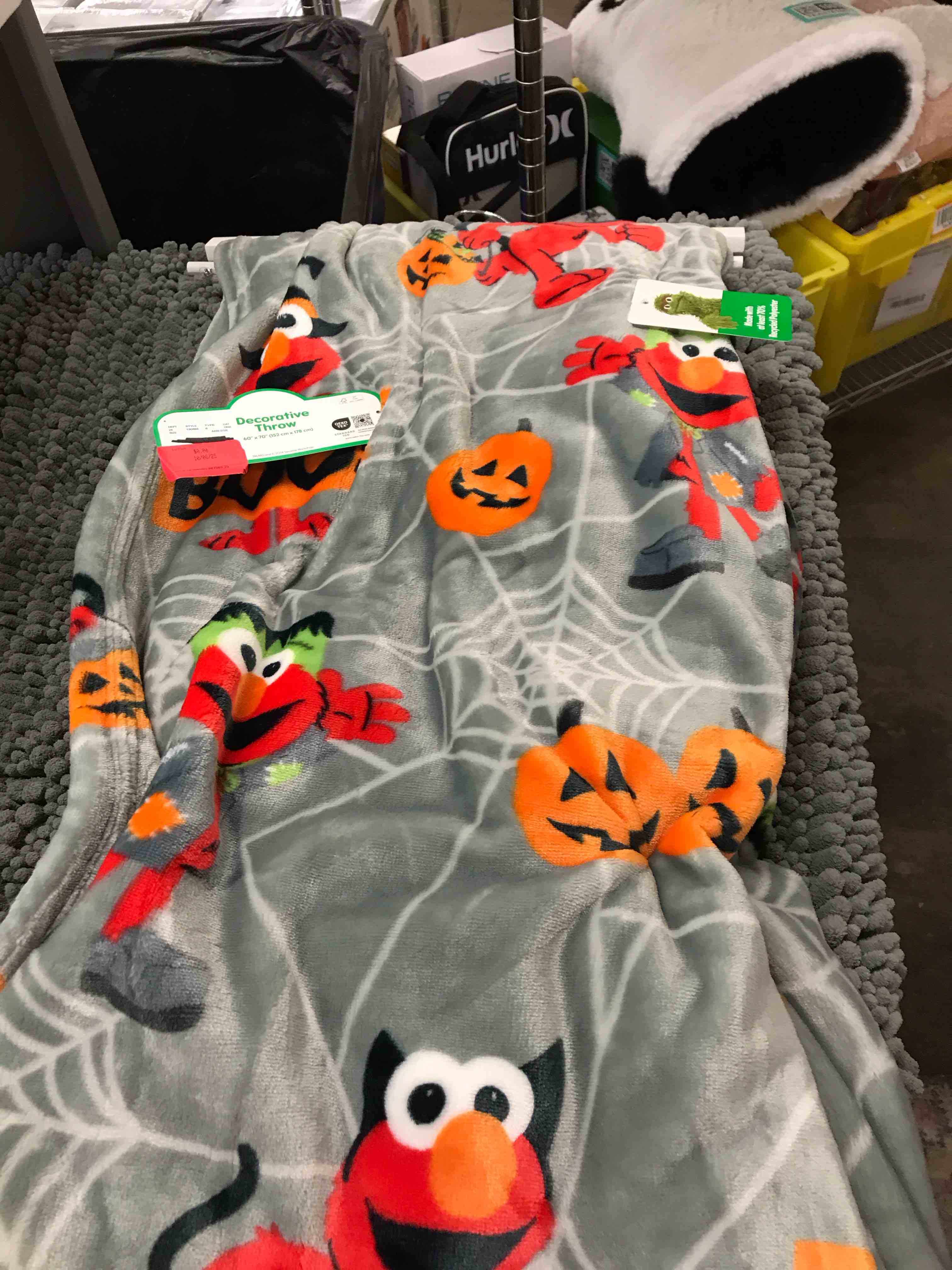 Sesame Street Plush Throw. 60 x 70”