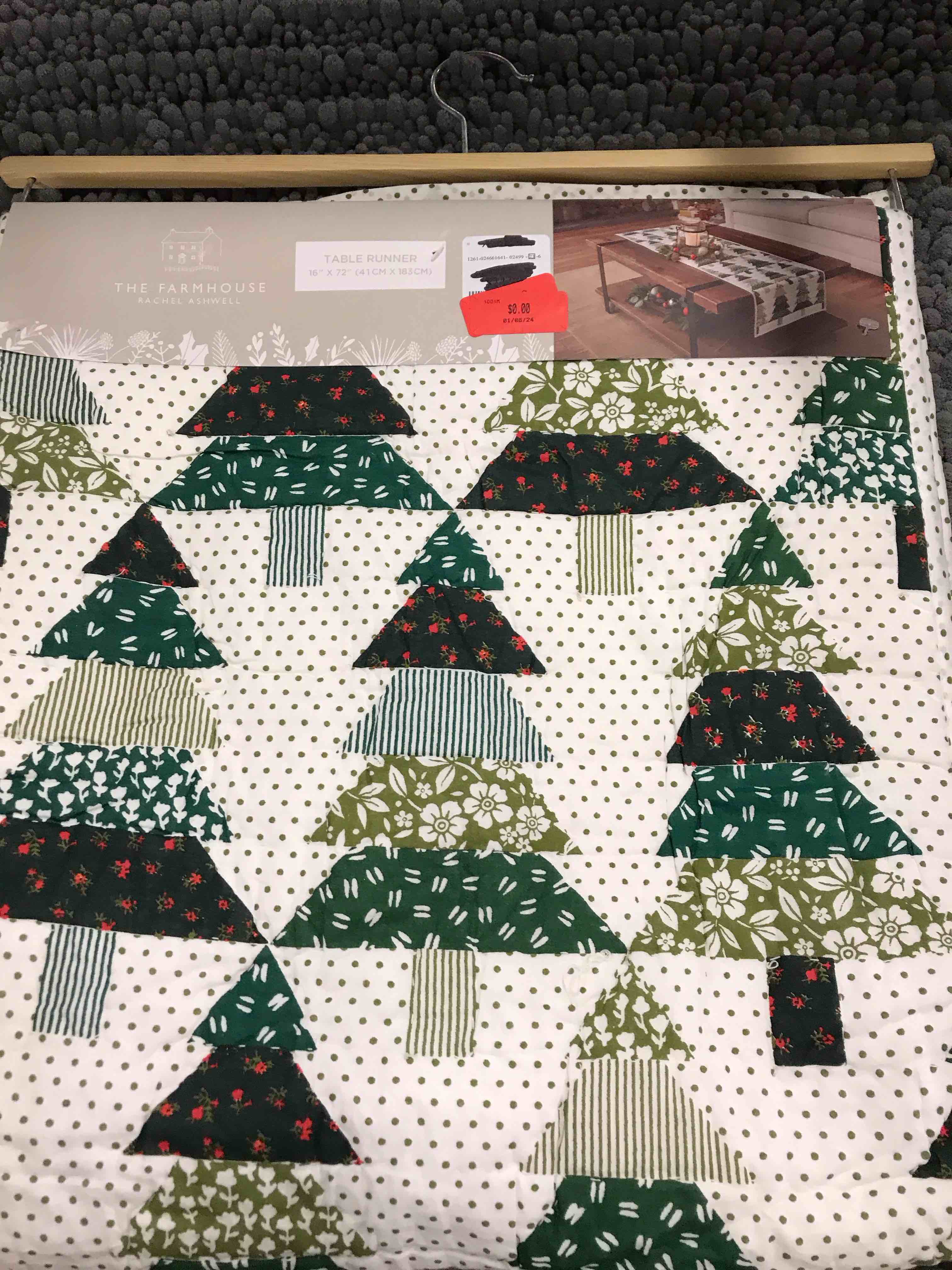 table runner 16x72”