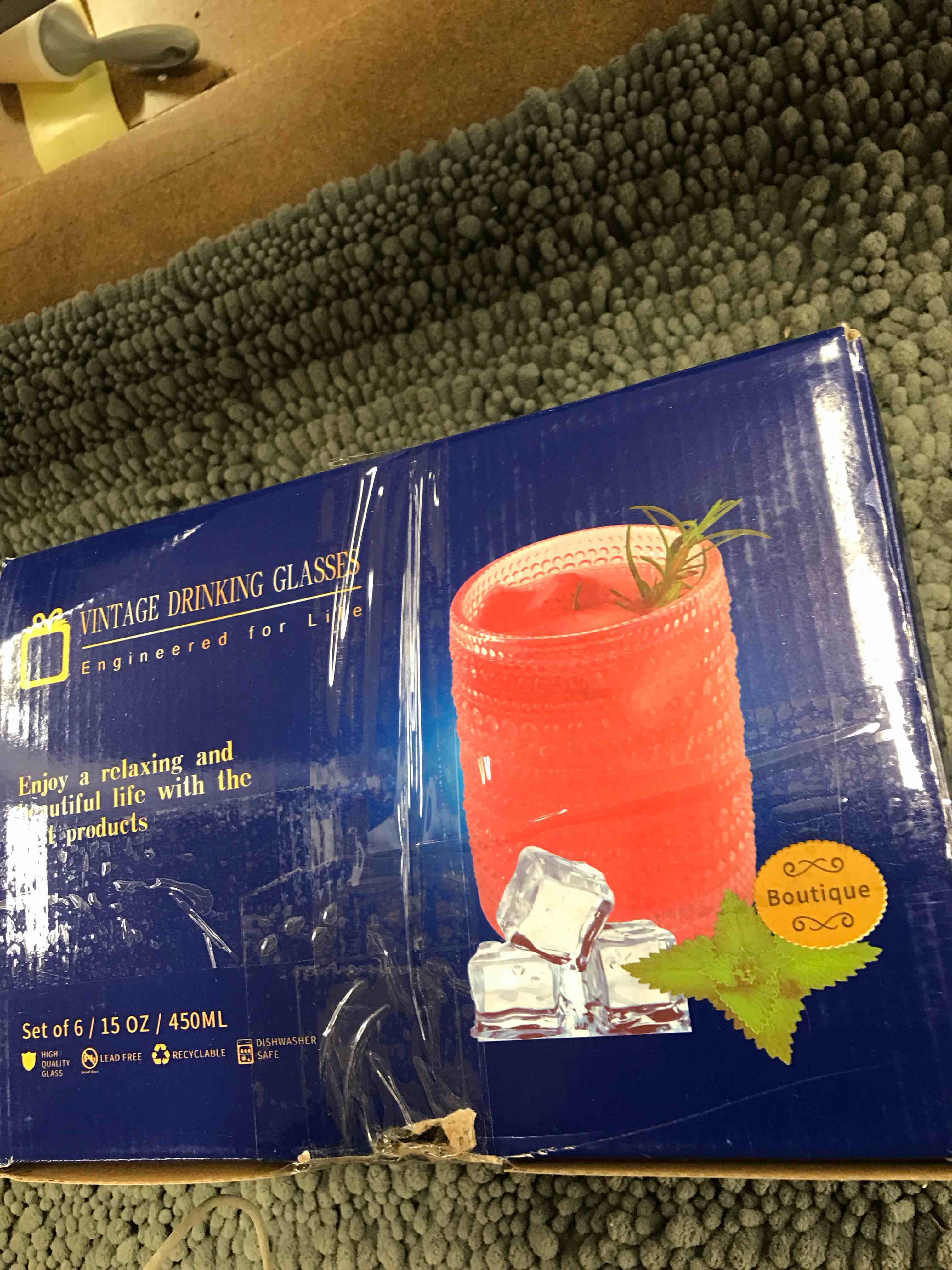 vintage drinking glasses