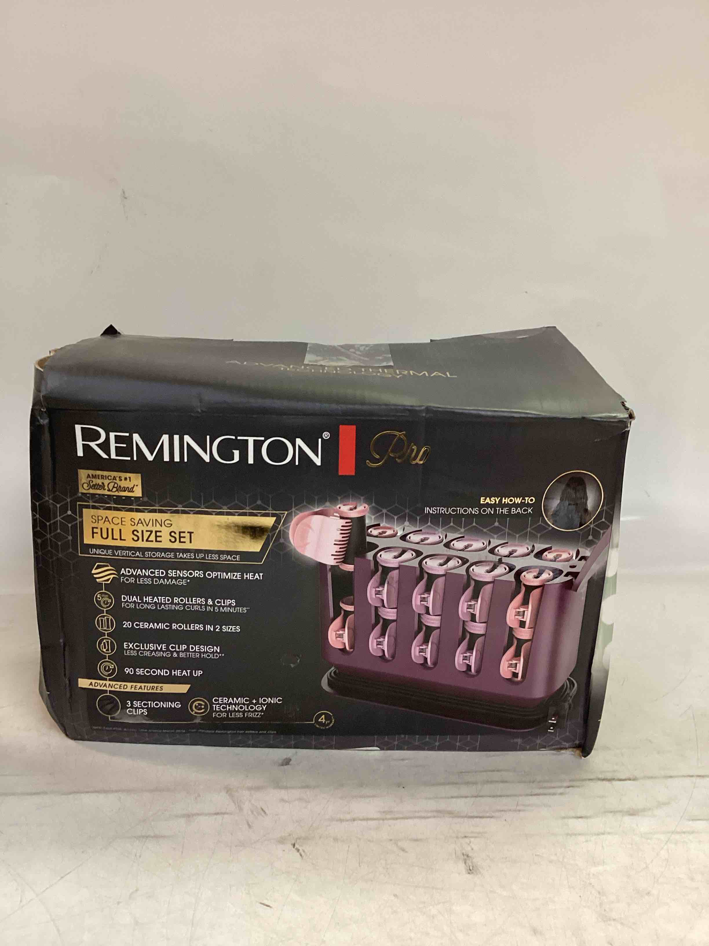 remington pro hair setter hot rollers, curlers with thermaluxe advanced thermal technology