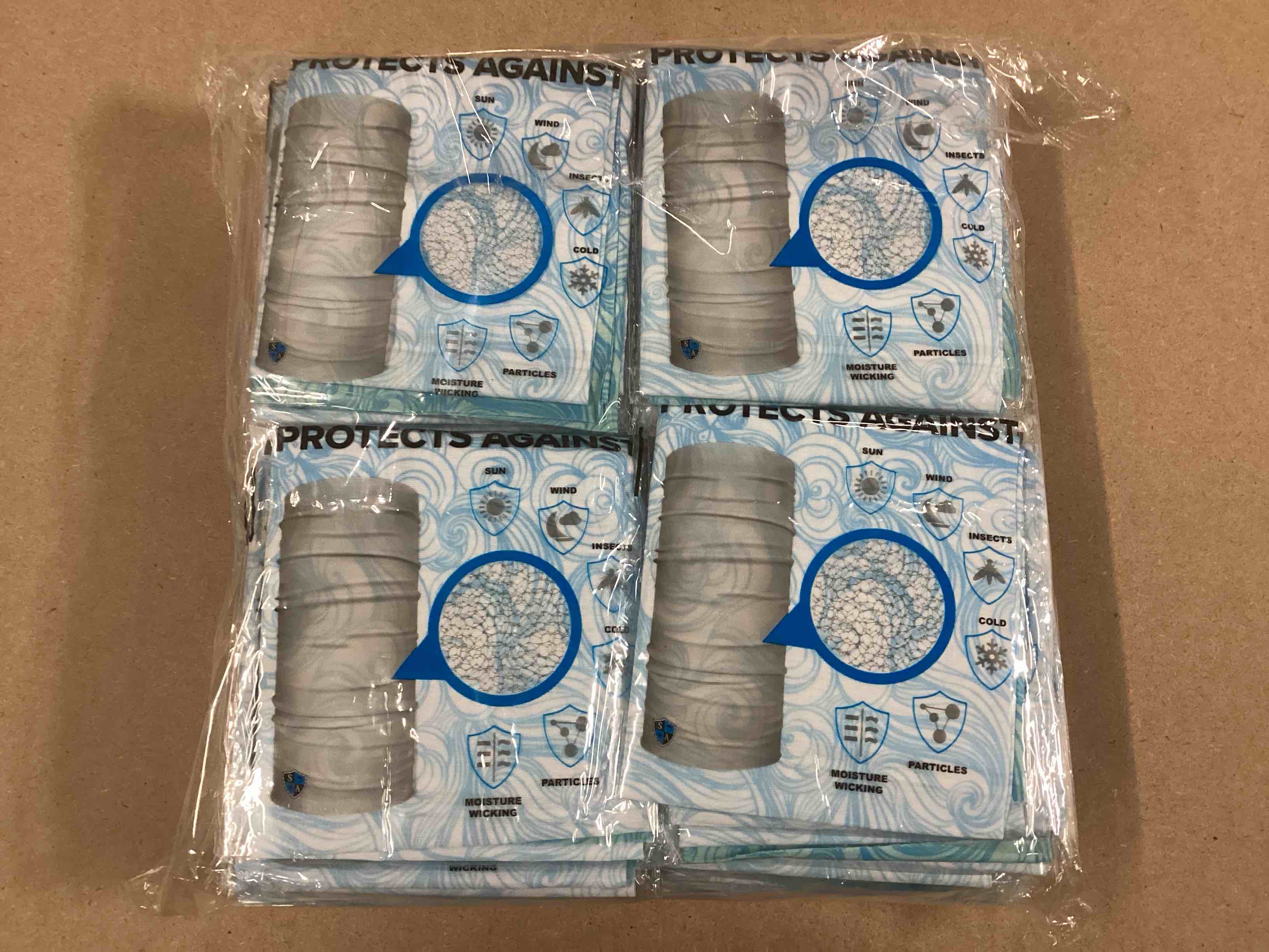 Pack of 50 SA Company Multipurpose Gaiter Face Shield (Tidal Waves)