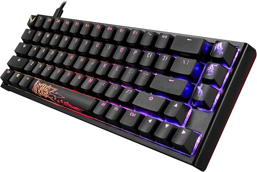Condition photo showing As Is for powercolor usb-c x ducky one 2 sf rgb mechanical keyboard with kailh brown switches