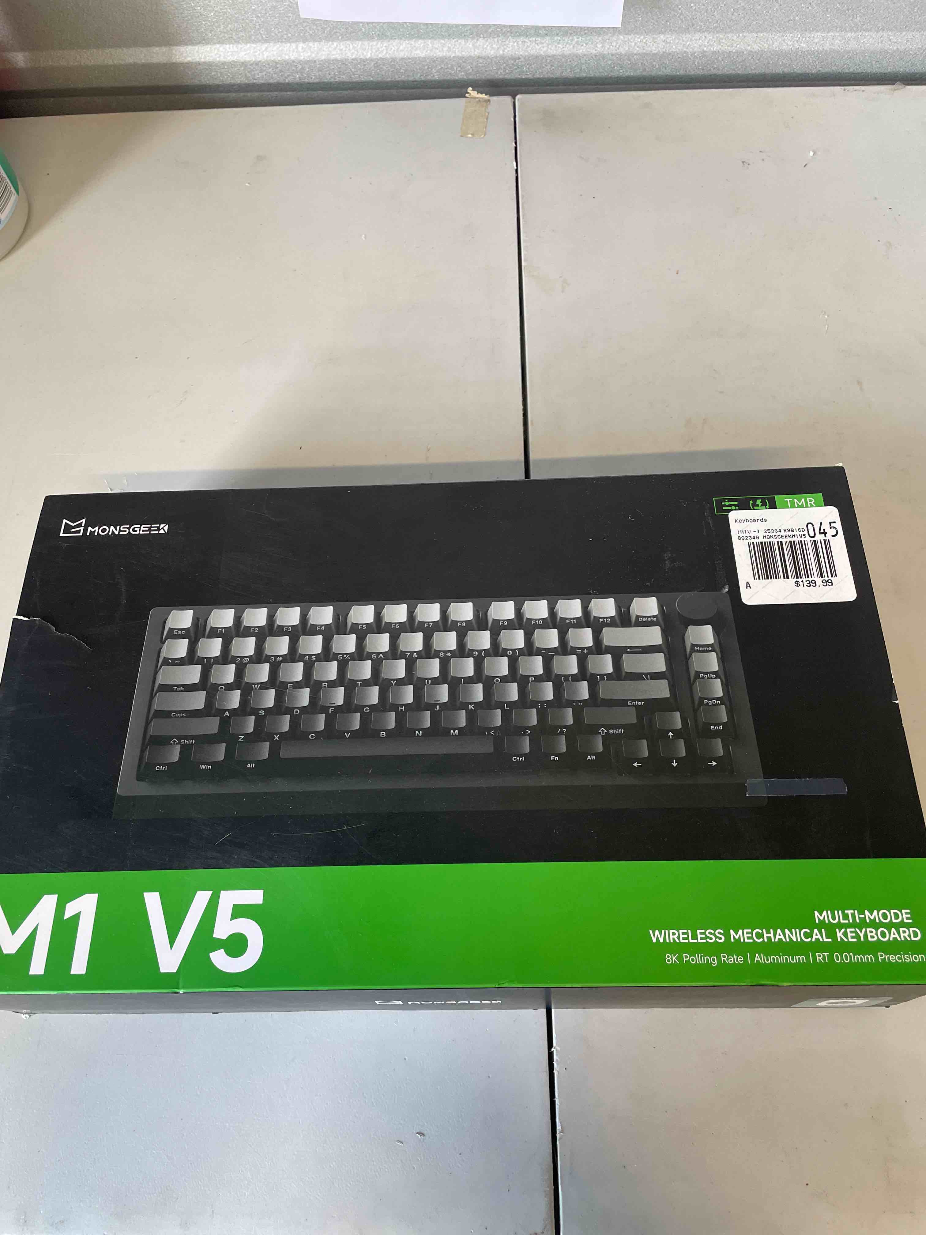 Condition photo showing As Is for monsgeek m1 v5 tmr rapid trigger 32k scanning rate gaming keyboard quick release aluminum mechanical keyboard sp gradient astroaim magnetic switch