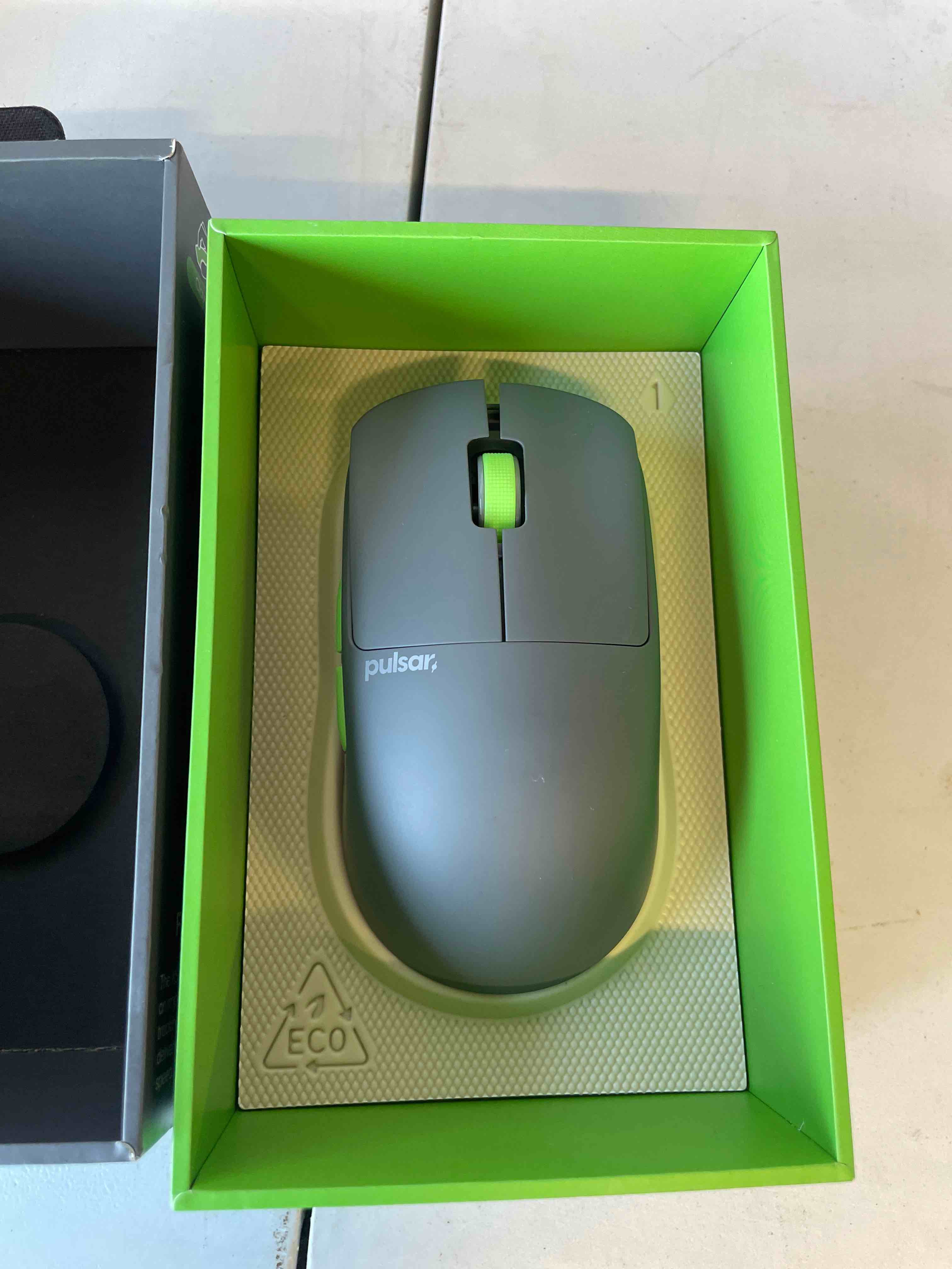 Condition photo showing As Is for pulsar gaming gears x2 crazylight wireless gaming mouse, ultra lightweight 1.23 oz (35g), optical switch, 32000 dpi, 750 ips, xs-1 sensor, 8k compatible (volt shadow)