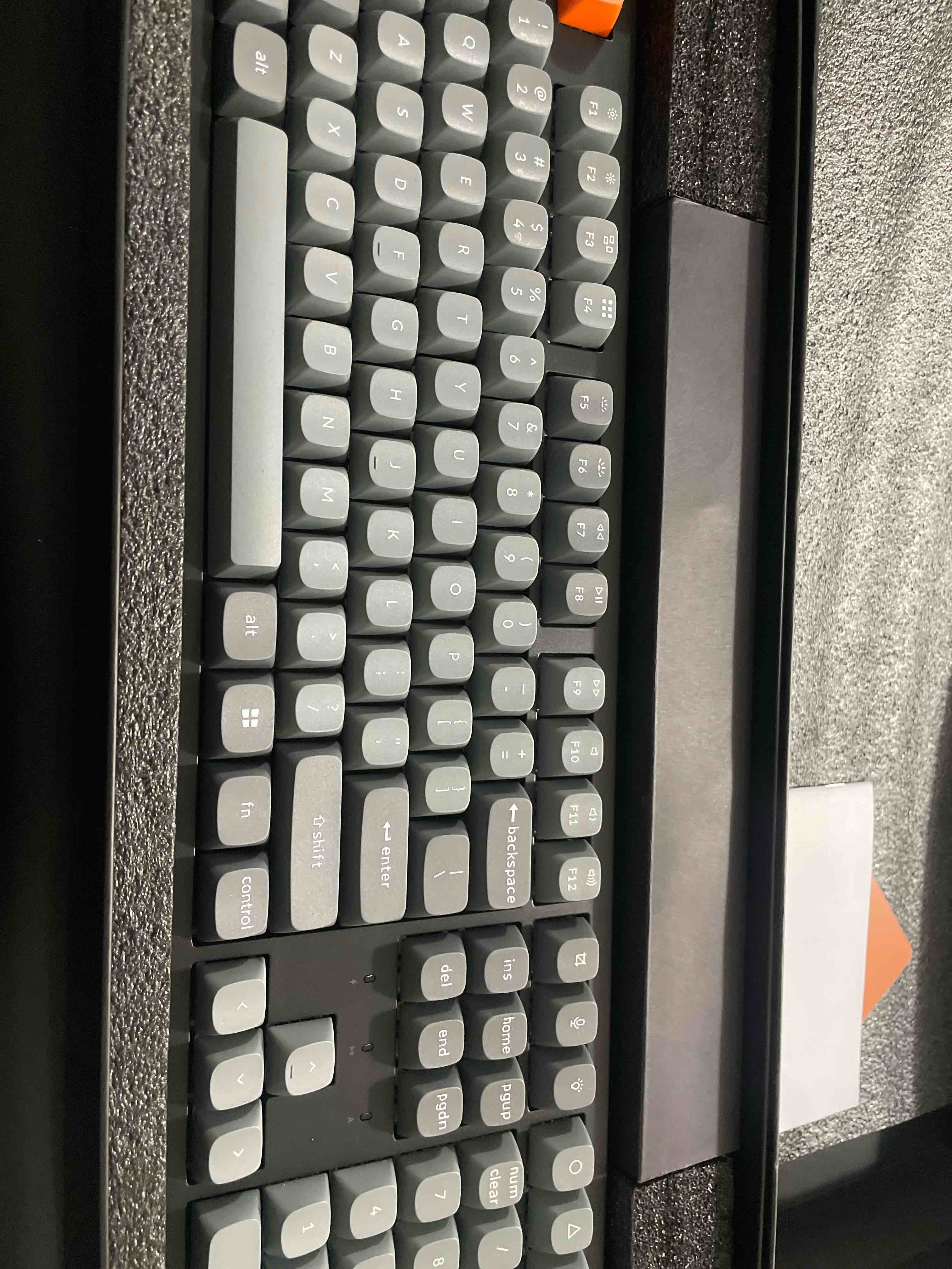 Condition photo showing Good Condition for keychron k10 max wireless custom mechanical keyboard, qmk 2.4 ghz bluetooth full-size with hot-swappable keychron super banana switch compatible with mac windows linux (rgb backlit)