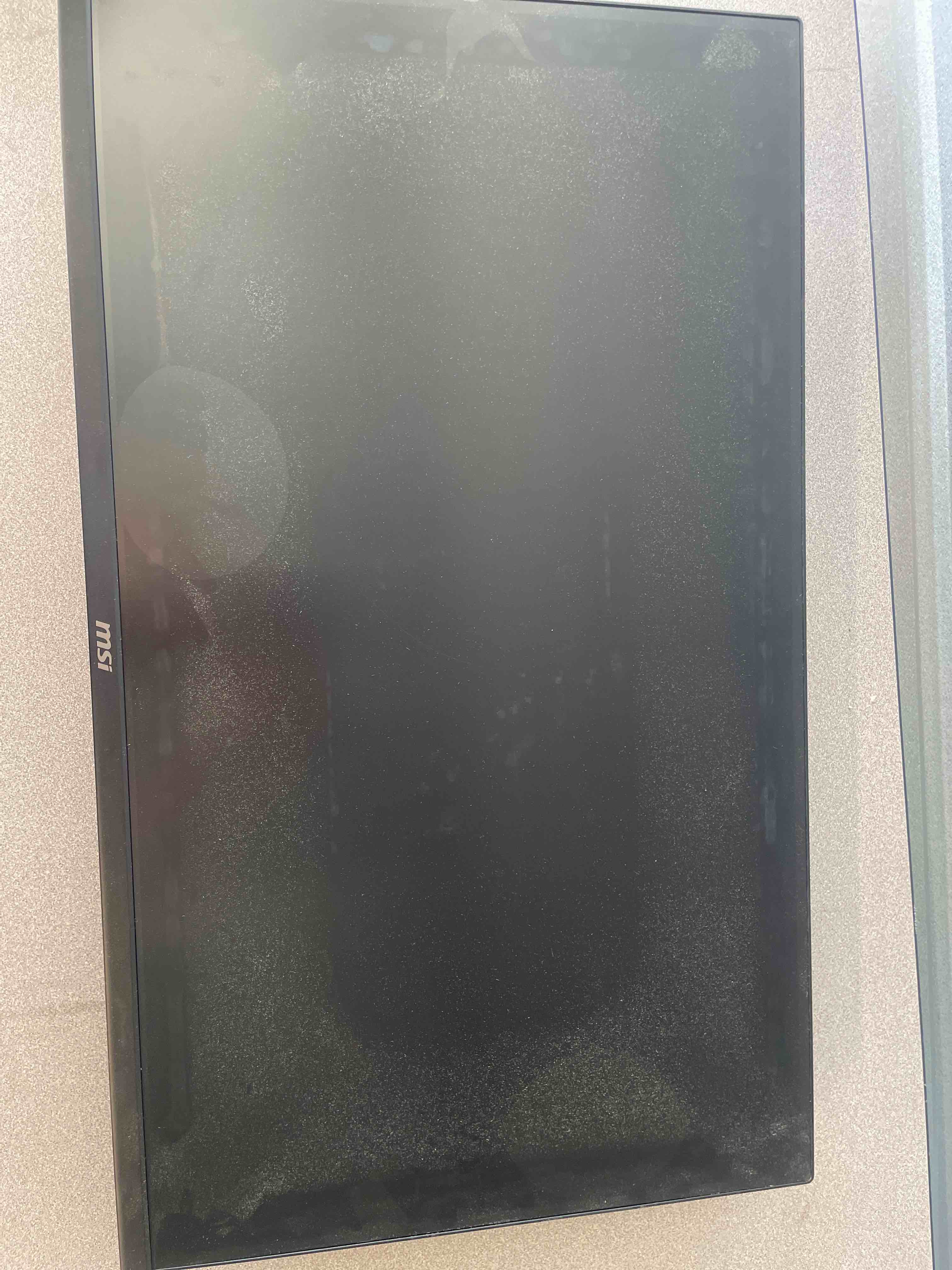 Condition photo showing As Is for msi mag 275qpf e21 27-inch 2560 x 1440 (qhd) gaming monitor, 210hz, amd freesync premium pro, nvidia g-sync compatible, hdmi, displayport, vesa, tilt, height adjustable, speaker, 0.03ms, black