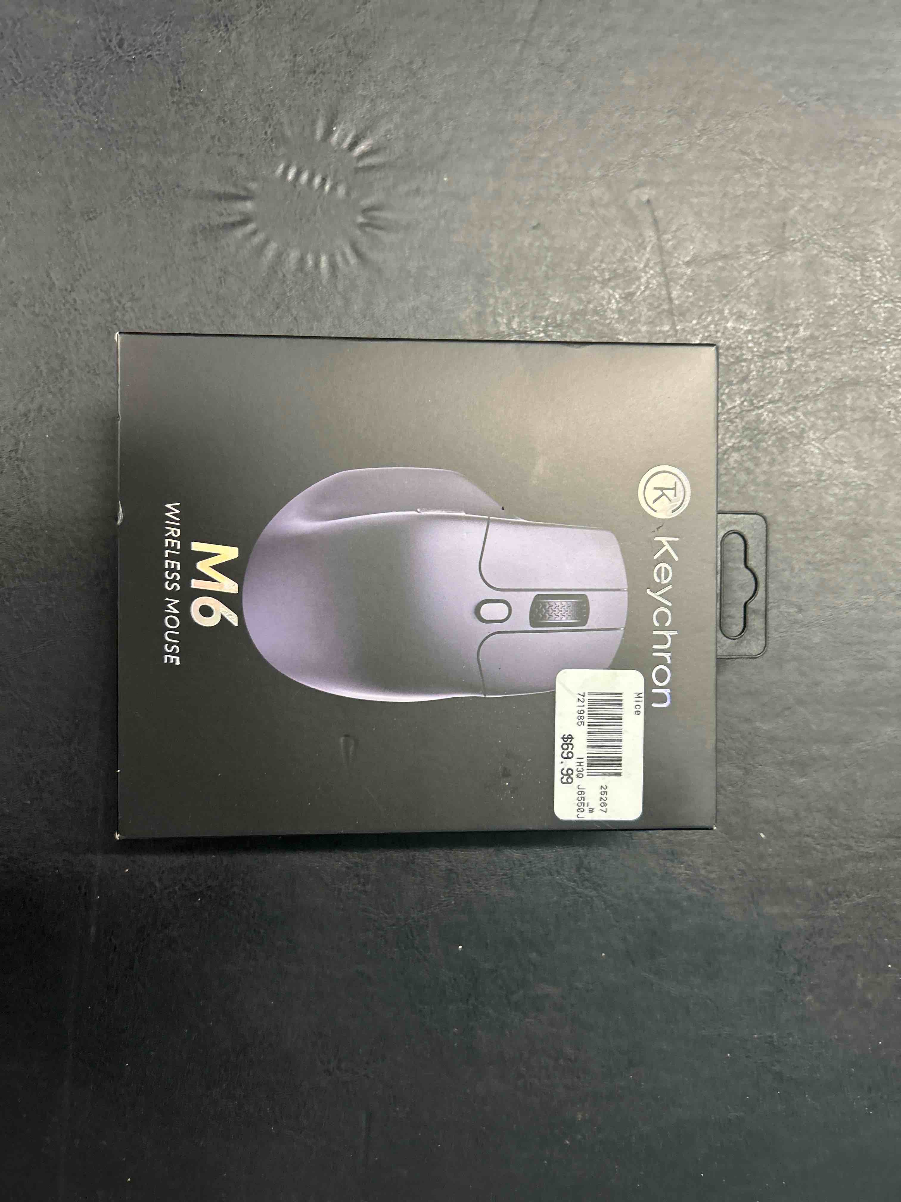 Condition photo showing New/Like New for keychron m6 silent wireless gaming mouse, 1000hz, bluetooth 5.3/2.4ghz/wired, pixart 3395 sensor (26k dpi), 86g, on-board memory profiles for plug & play, programmable for mac/windows/linux – black