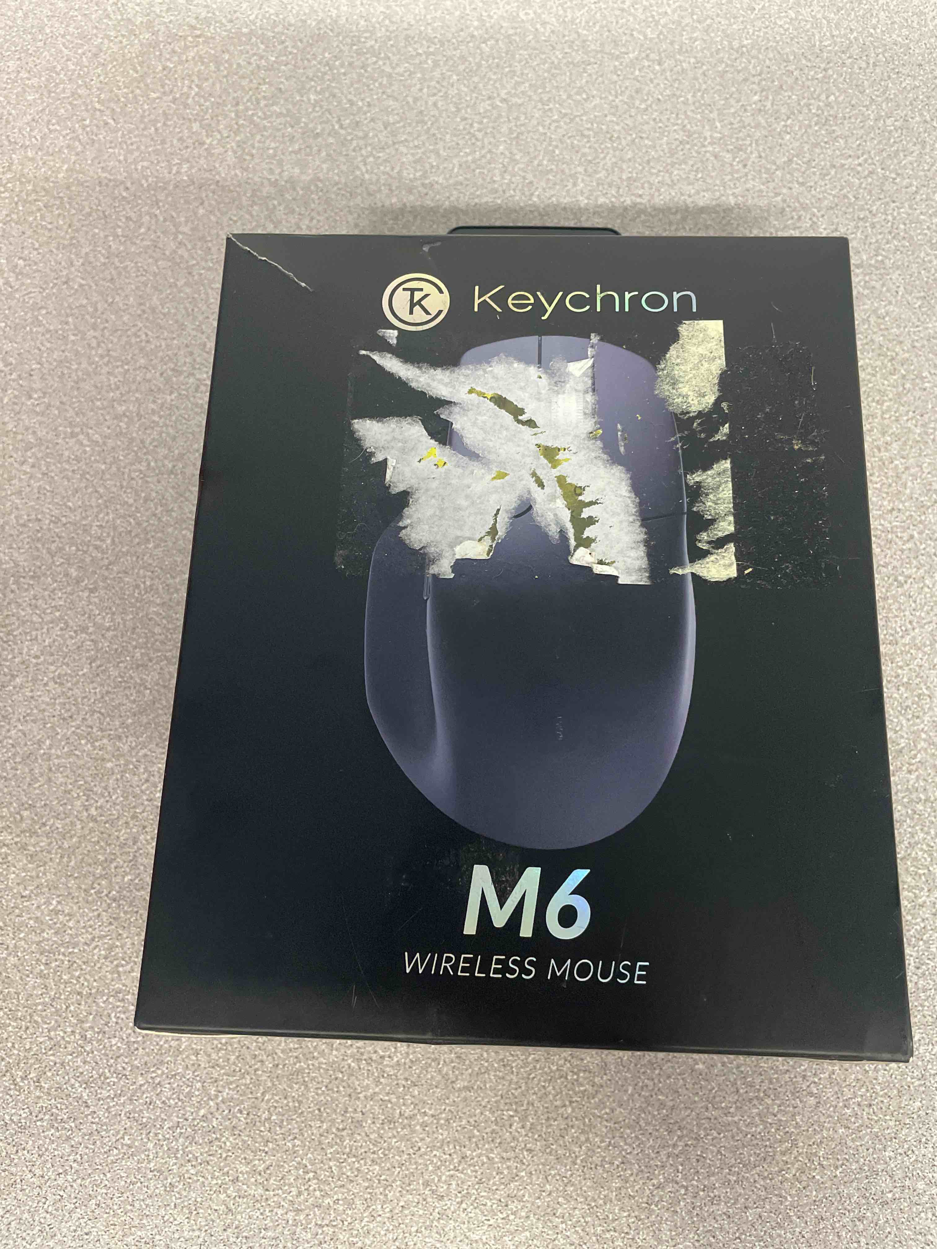 Condition photo showing Good Condition for keychron m6 silent wireless gaming mouse, 1000hz, bluetooth/2.4g/wired, pixart 3311 sensor (12k dpi), 86g, 5 on-board memory profiles for plug & play, programmable for mac/win/linux – black