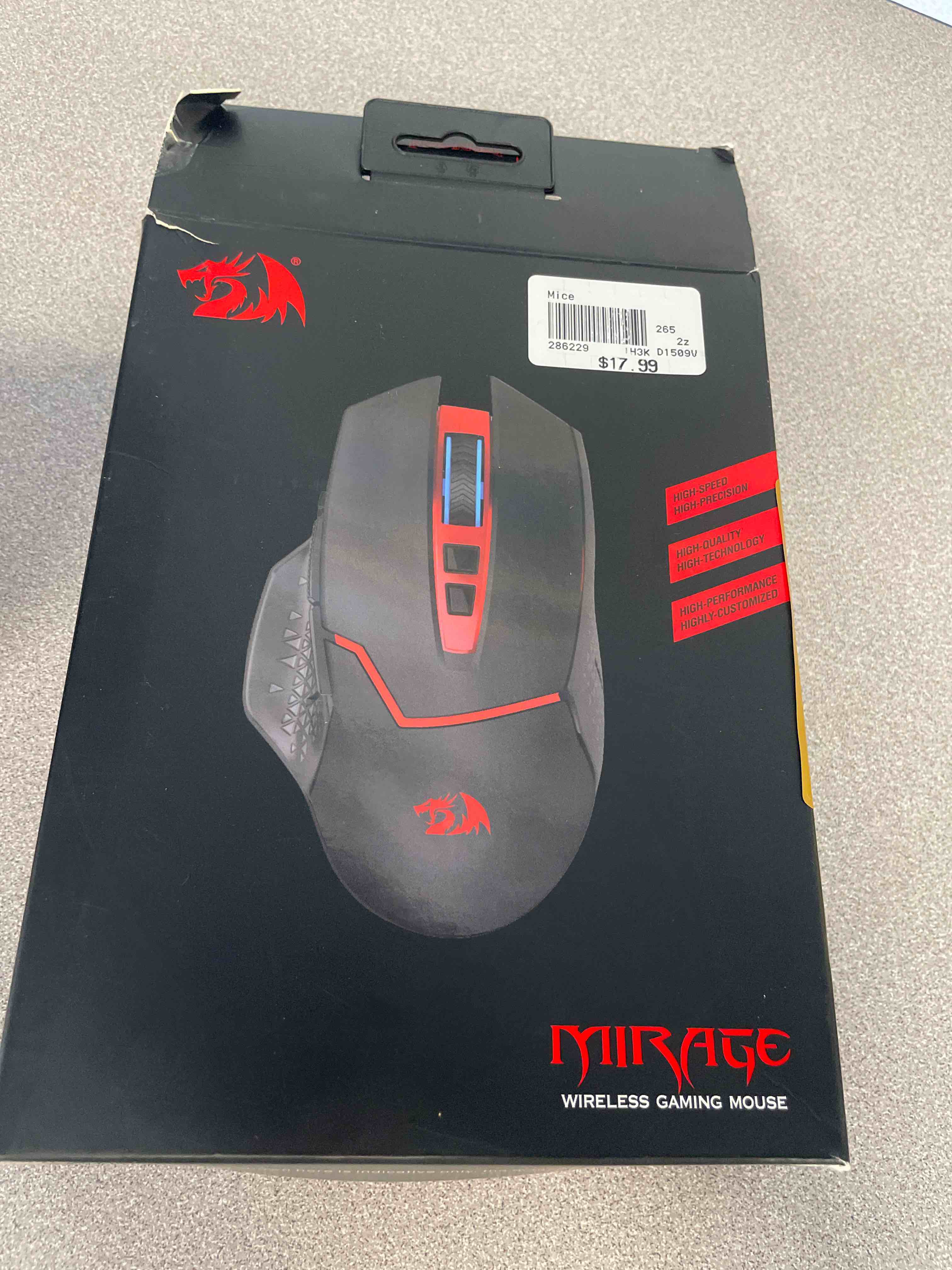 Condition photo showing Good Condition for redragon m690 pro wireless gaming mouse, 8000 dpi wired/wireless gamer mouse w/rapid fire key, 8 macro buttons, ergonomic design for pc/mac/laptop