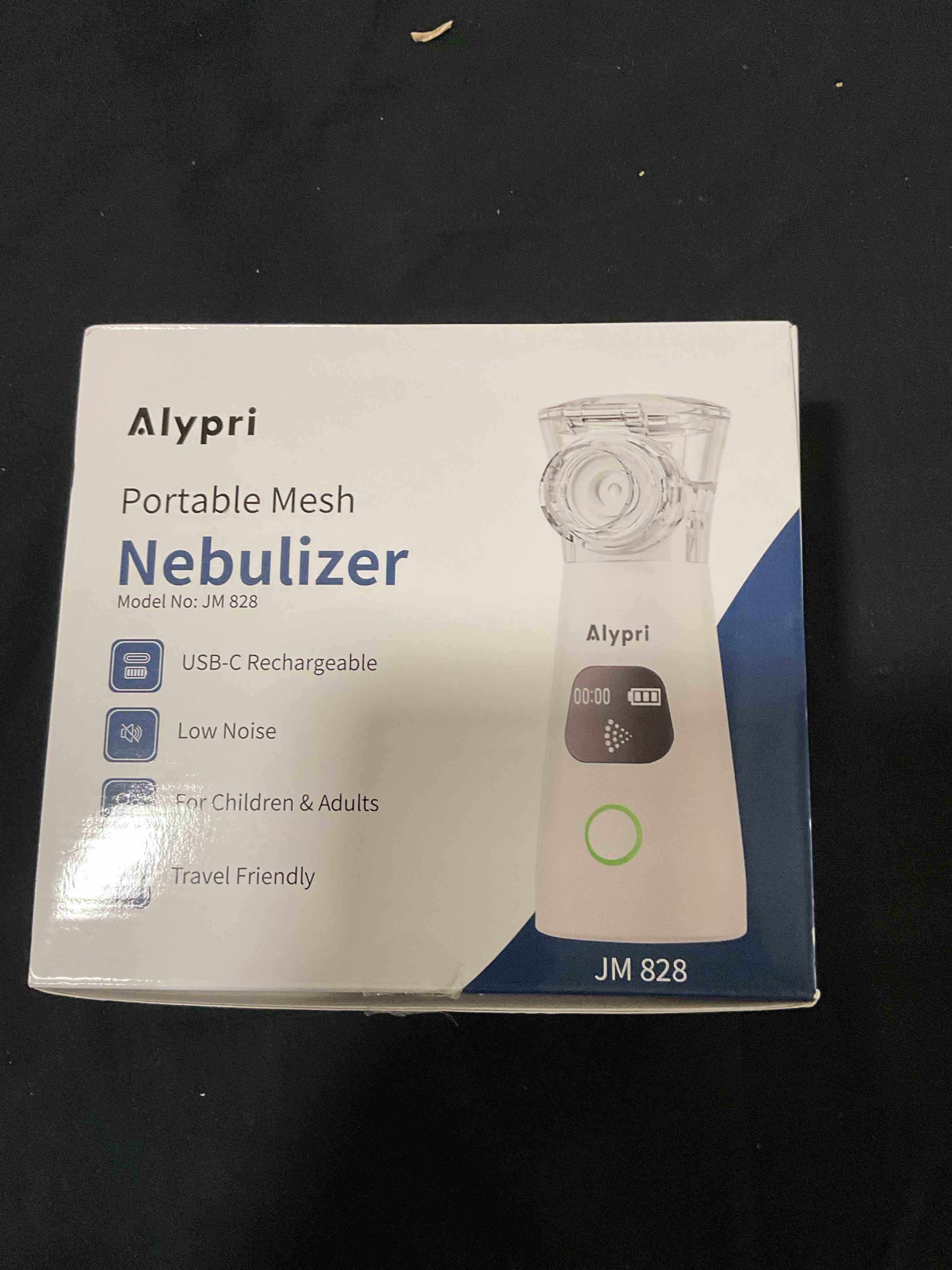 Alypri Portable Mesh Nebulizer for Adults and Kids, Handheld USB-C Rechargeable Portable Nebulizer w
