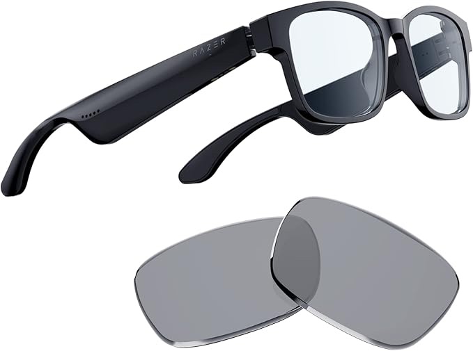 Razer Anzu Smart Glasses: Blue Light Filtering & Polarized Sunglass Lenses - Low Latency Audio - Bui