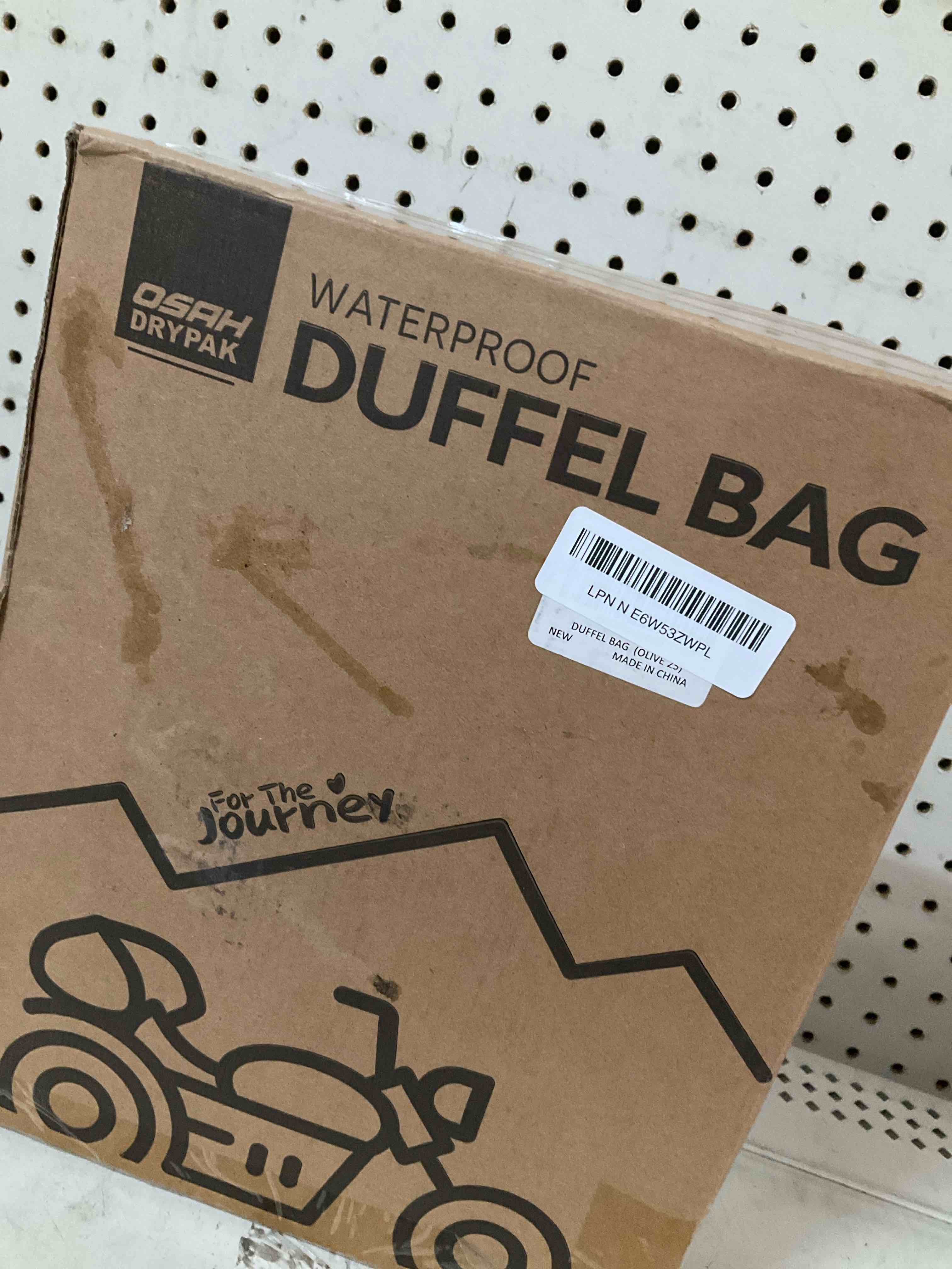 Waterproof Duffel Bag - Motorcycle Dry Bag Tail Bag with Large Storage Space, Waterproof Luggage Duf
