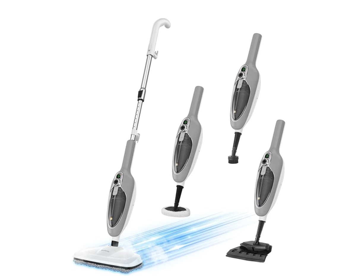 steam mop - 10-in-1 multipurpose handheld steam cleaner detachable floor steamer