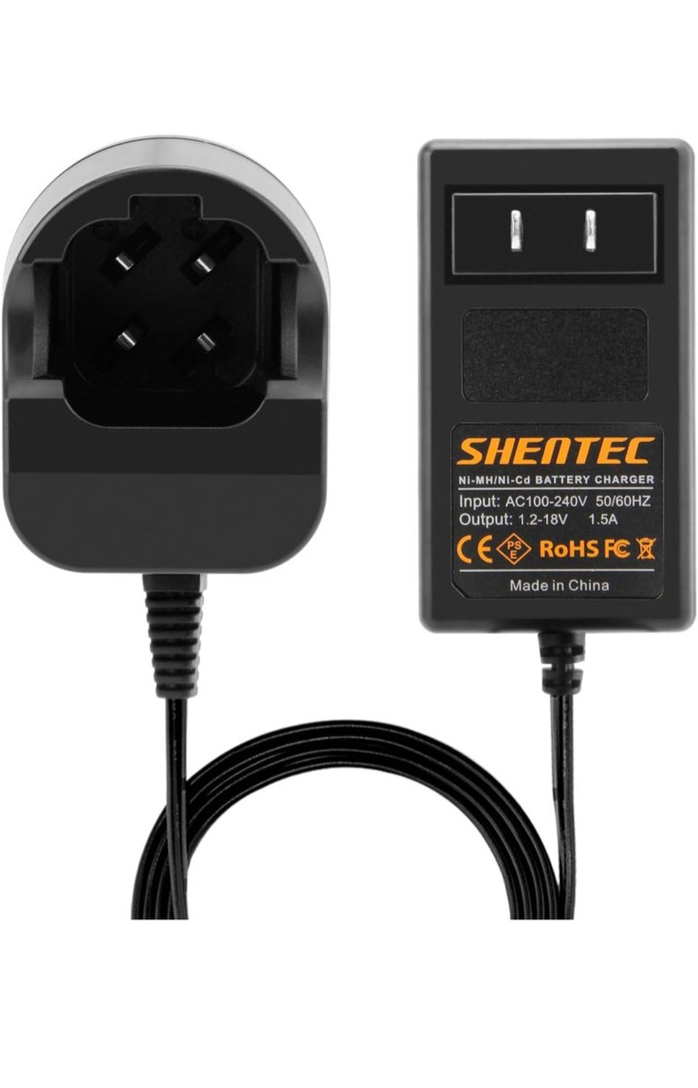 SHENTEC 4.8V and 7.2V Ni-MH and Ni-Cd Charger Compatible with Dremel 755-01 757-01 5000755-01 7700-01 7700-02 7300 Pod Style Battery (Not for 757 Battery)