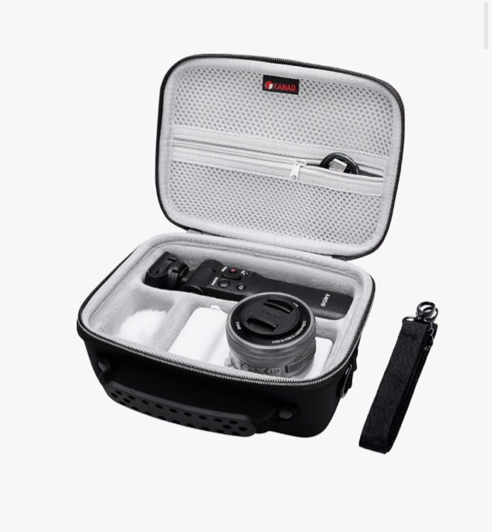 Xanad Hard Case Carrying Storage Bag, Black+Gray