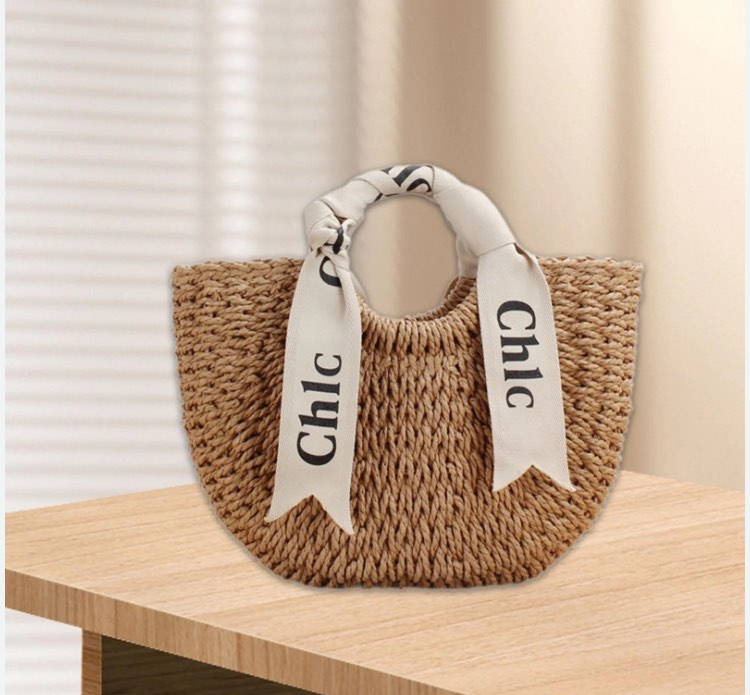 BELOVING Women Woven Bag Casual Bohemian Handwoven Tote Bag for Summer Travel Holiday 36cmx8cmx22cm