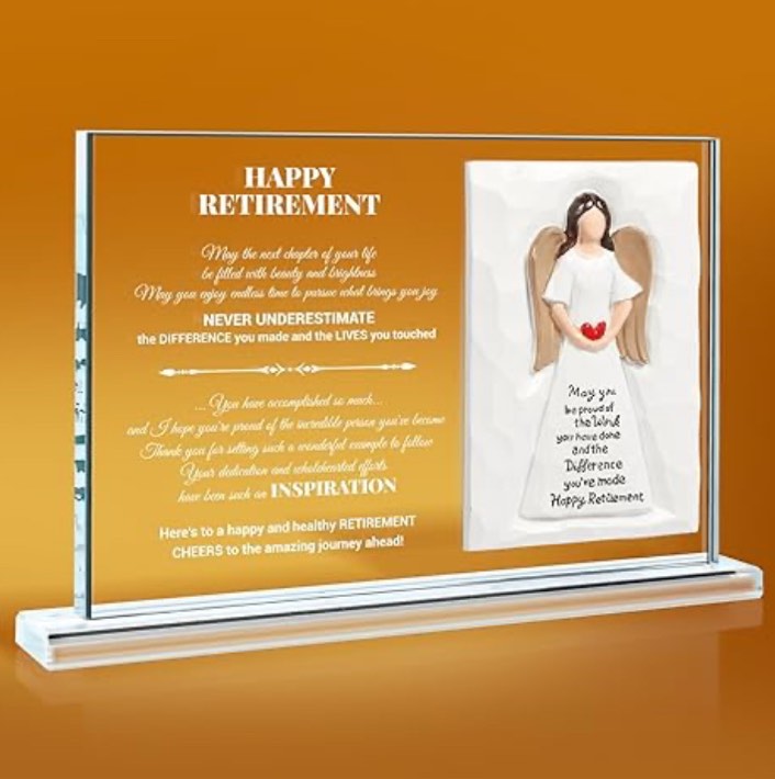 Retirement Plaque Happy Retirement for Nurses Teachers Doctors 10in Wide x 7in Tall