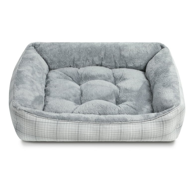 Small Dog Beds for Small Dogs Washable, Rectangle Pet Bed with Anti-Slip Bottom