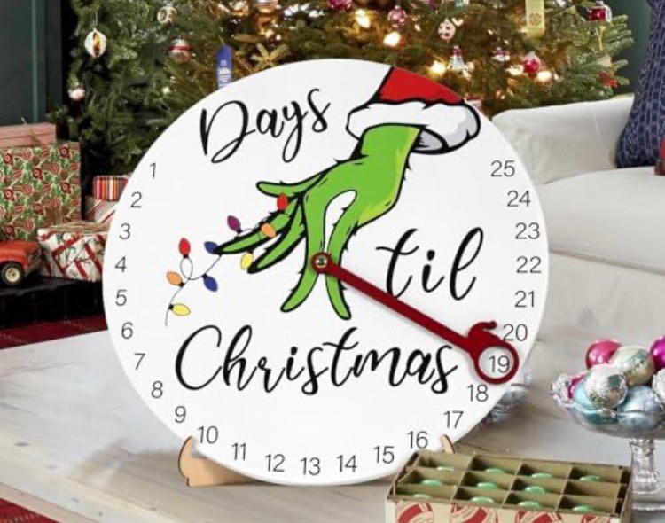 the grinch days till Christmas hanging decoration