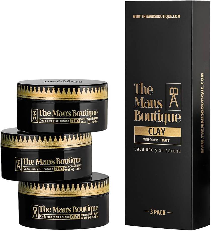 Hair Clay Wax for Men - Dry Hair Application with Long Lasting, Strong Hair Styling; Men’s Dry Hair Wax; All Hair Types and Easy to Wash Clean