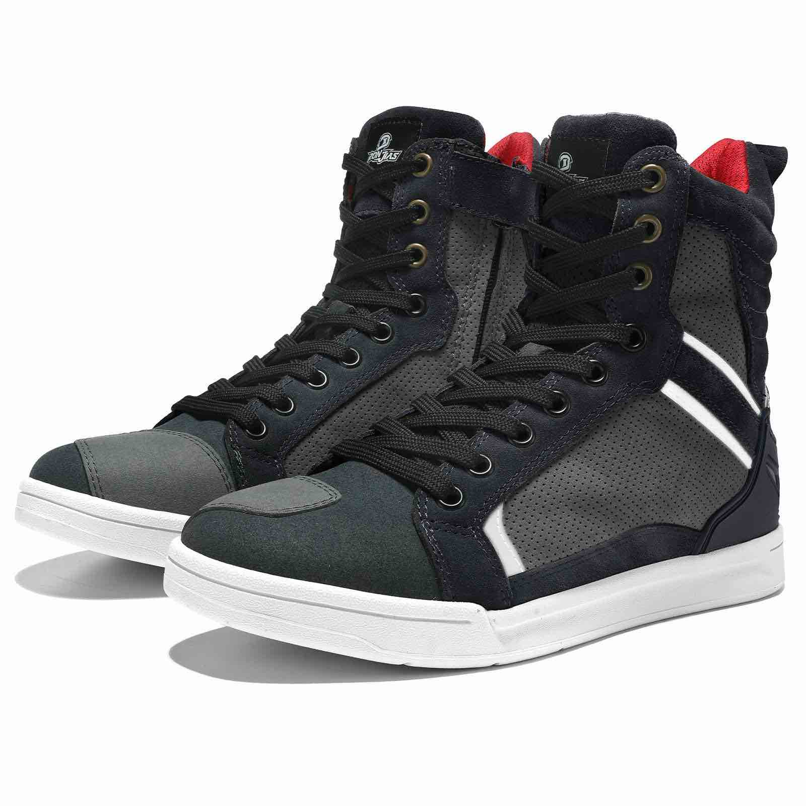Size 10 Iron Jias Premium Breathable Protective Motorcycle Boots | XZ002