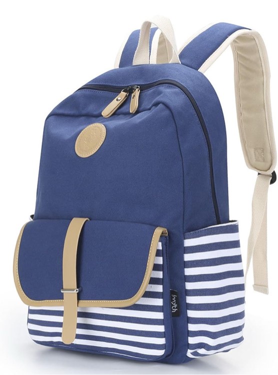 Imyth Upgraded Canvas School Backpack Casual Laptop Bag Lightweight Travel Backpack for girls