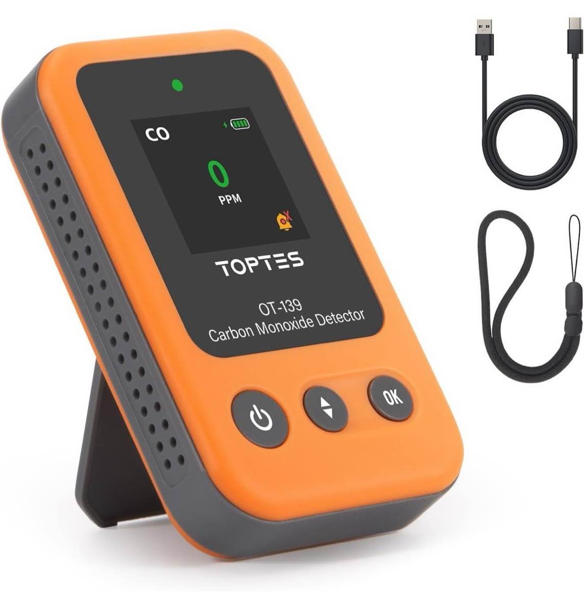 TOPTES OT-139 Portable Carbon Monoxide Detector