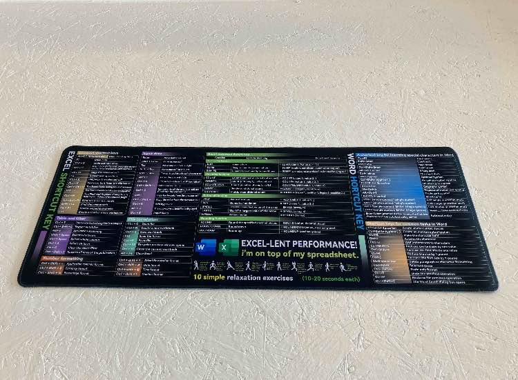 ZDRCOE Excel Mouse Pad 31in. x 12in.