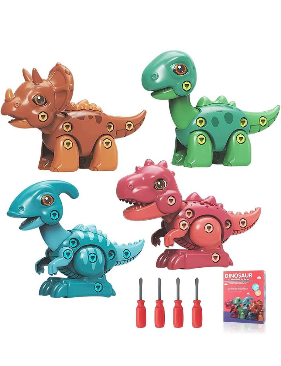 Dinosaur Toys, Take Apart Dinosaur Toys for Kids, Learning Educational Construction Building Kids Toys, Stem Dinosaur Toy Set Birthday Gifts for Age 3-6Year Old Boys Girls