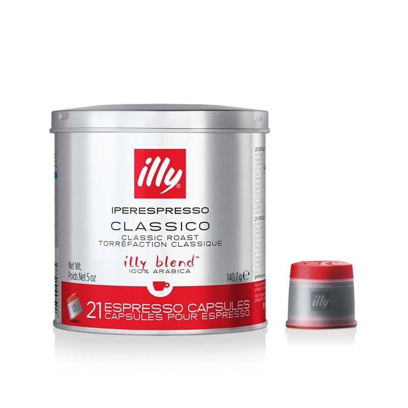 illy IPER COFFEE CAPSULE CUBE CLASSICO - MEDIUM ROAST- 21 Capsules 