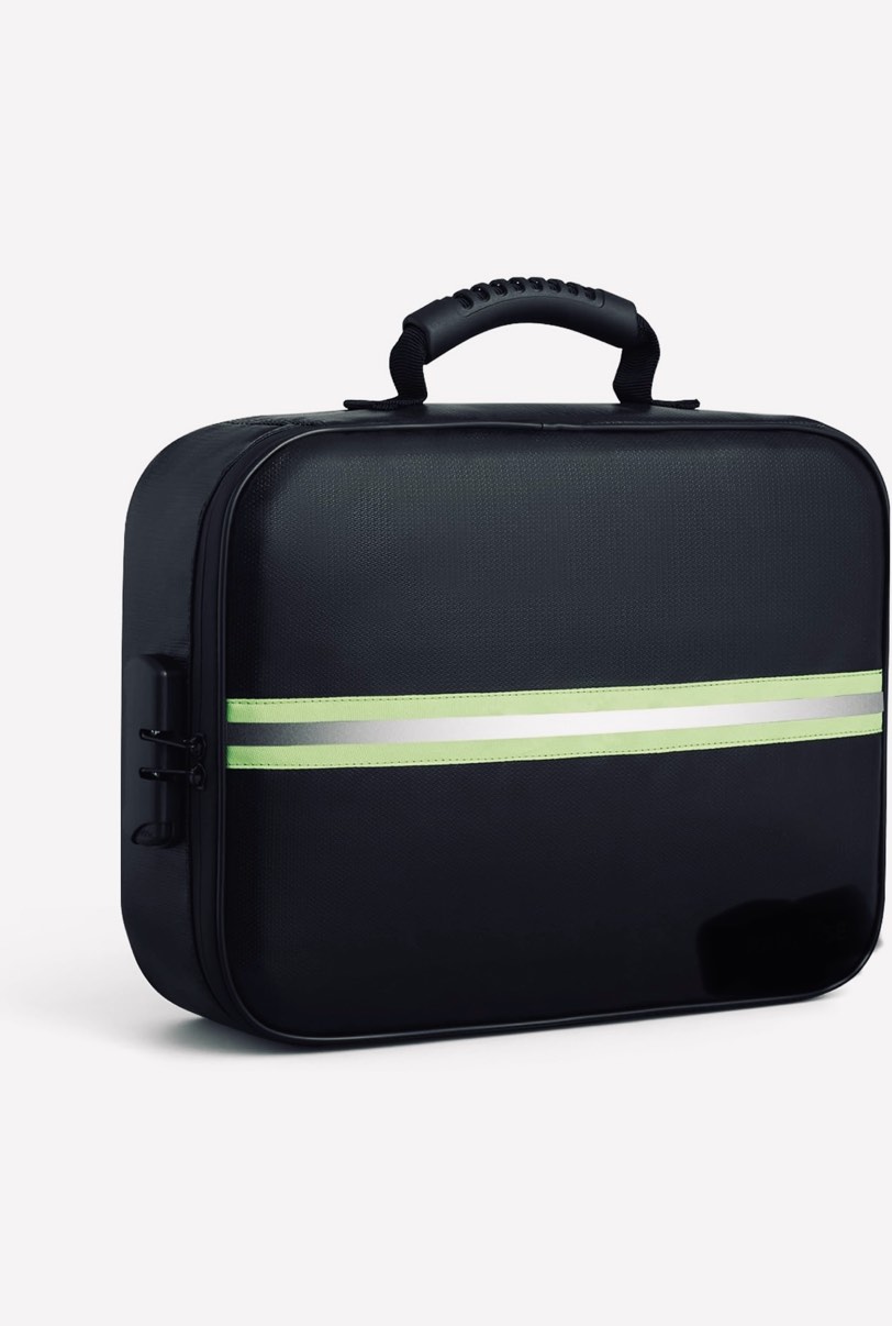 Fireproof Document Bag with Lock, Upgraded Fireproof, Heat Insulated & Waterproof Box for Document,Portable Storage for Home and Travel, Suitable for Document and Laptop