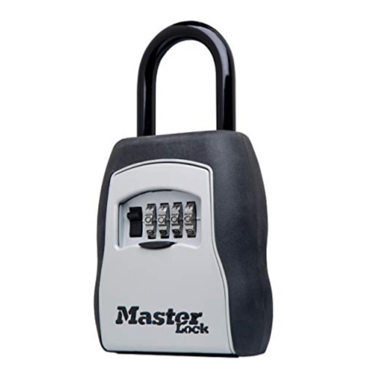 Master Lock 5400EC Set Your Own Combination Portable Lock Box, 5 Key Capacity, Black