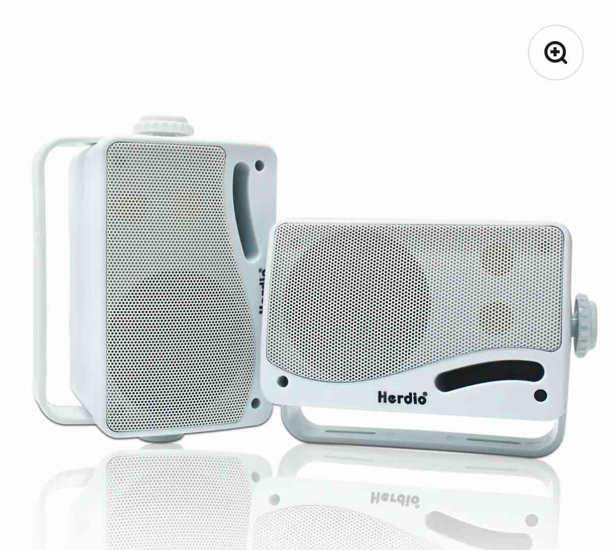Herdio 3.5" Bluetooth Outdoor Speakers 200 Watts 3-Way Powerful Sound
