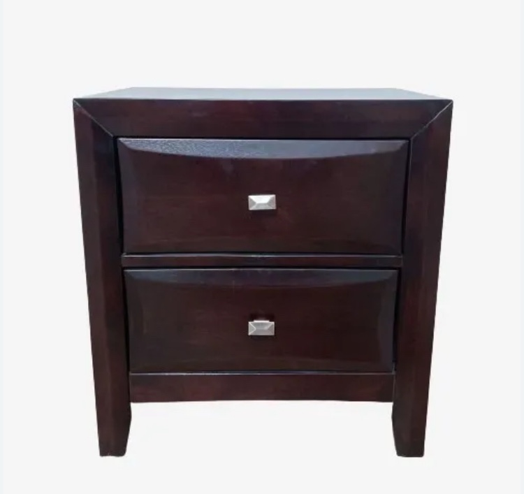 Global Furniture Two Drawer Nightstand 25in Height and 23In wide