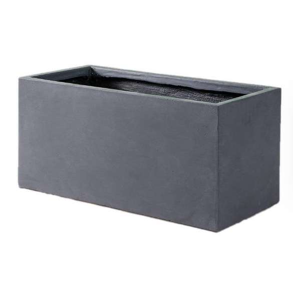 Durx-Litecrete Lightweight Concrete Modern Long Low Granite Color Planter 31.5in x 15 x 15in 
