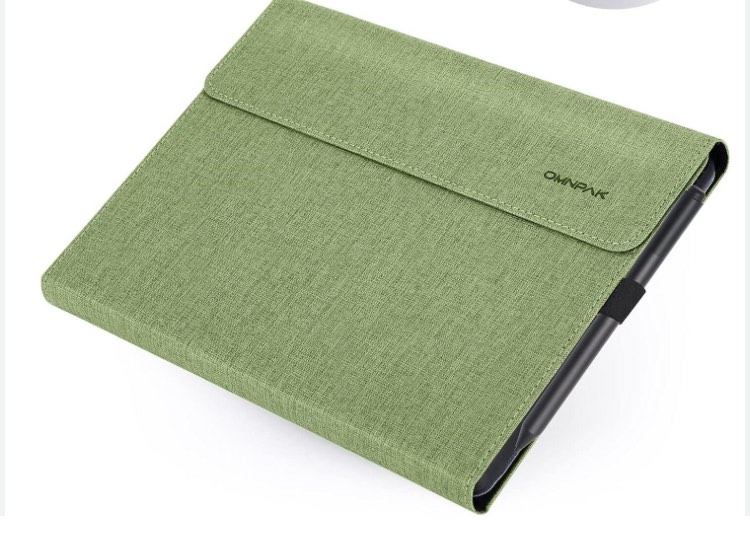 Surface Pro 11th/10/9/8/7/6/5/4/Pro X Sleeve case, for Microsoft 12-12.3-13 Inch Tablet Waterproof Ultrathin Carrying Cover(Green)