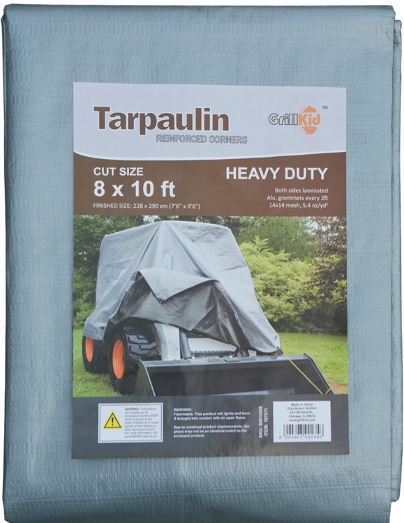 6x8 Heavy Duty 10 Mil Thick Waterproof Poly Tarp