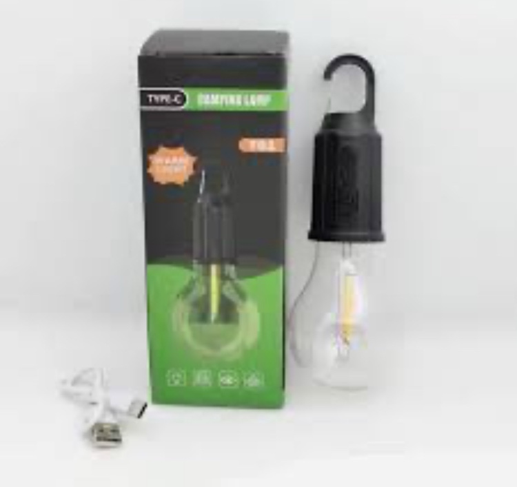 LED CAMPING LAMP, USB RECHARGEABLE & WATERPROOF
