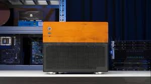 JONSBO N4 BLACK NAS mini Chassis, Walnut Wood, 8-Drive Bay/6*3.5 "HDD (4 hot-swap,2 non hot-swap), 2*2.5SSD,Micro ATX/ITX Case, USB3.2Gen2Type-C, 1x120mm Fan built-in, Black