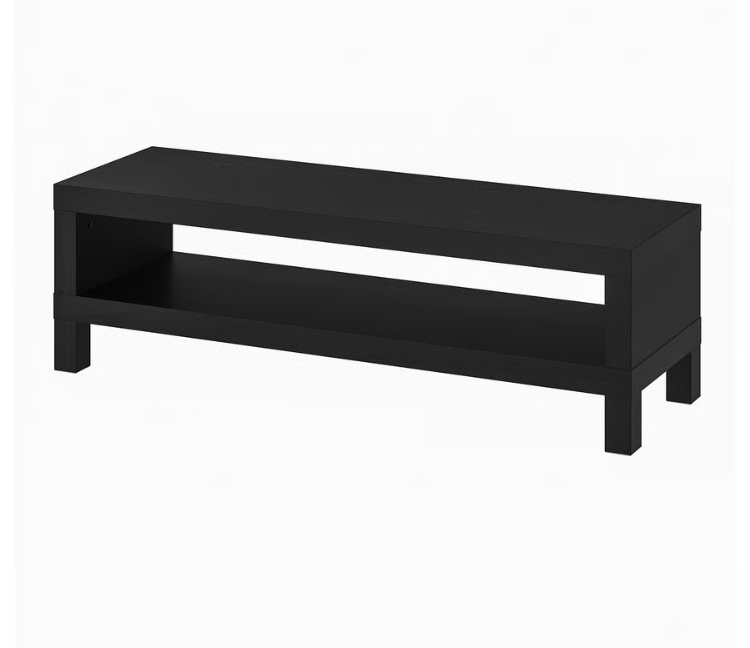 IKEA Black Coffee Table 59in x 22in x 14in