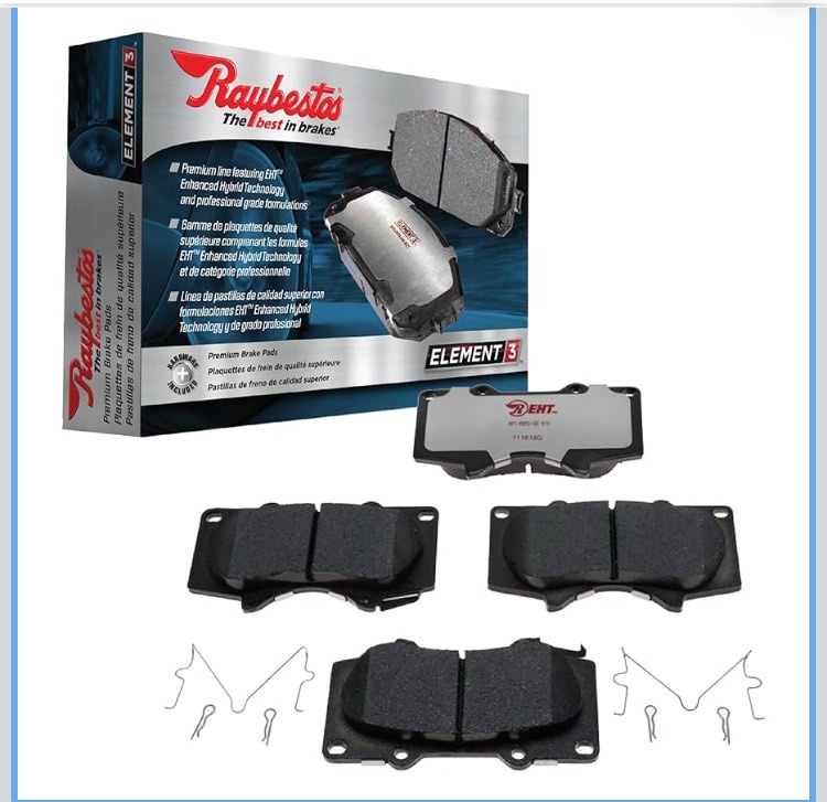 Raybestos Element3 EHT™ Automotive Replacement Front Brake Pad Set for Selectedt Acura, Honda Model Years