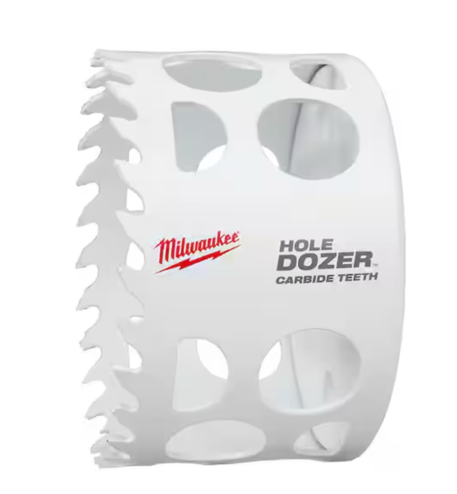 Milwaukee HOLE DOZER Bi-Metal Hole Saw, specifically a 3 5/8 inch 