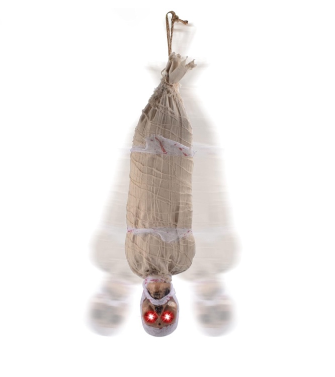 Joyin 35" Halloween Animated Hanging Corpse With Led Light Up Eyes & Sound Ef...