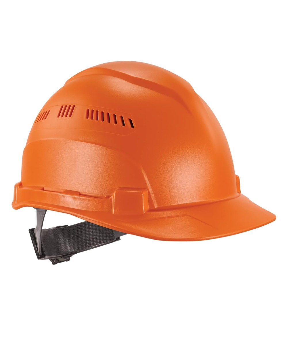 Ergodyne Skullerz 8966 Vented Hard Hat, Lightweight, Cap Style, Adjustable 6-Point Ratchet Suspension, HDPE Shell, Class C
