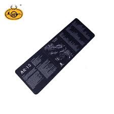 ZONWISH AR-15 Premium Gun Cleaning Mat with Powerful Magnetic LED Bore Light - 12"x36" Large Extra Thick Neoprene Mat - Suitable for All Caliber Hunting Rifle Pistol Shotgun Handgun (Color: GreenBlack)